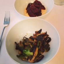 Gluten-free brussels sprouts and beets from Little Prince